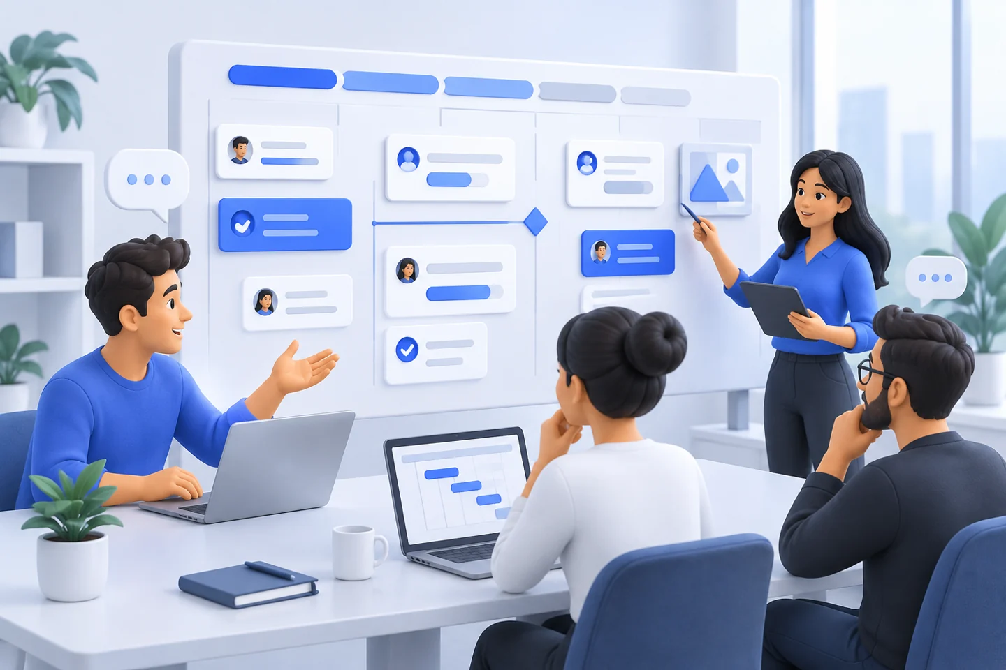 Keep projects, tasks, and team conversations connected